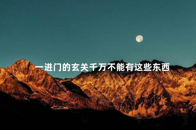 一进门的玄关千万不能有这些东西 最旺入门玄关正对大门摆件